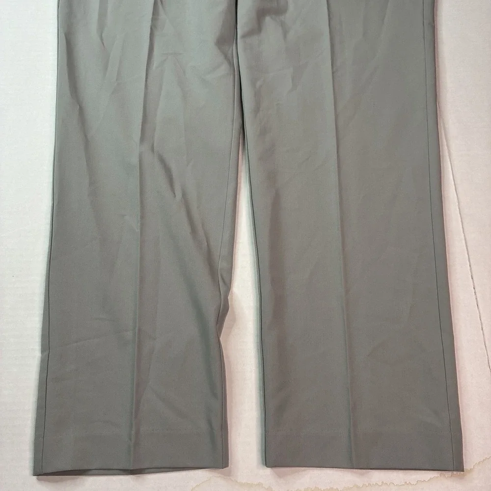 New Savane Performance Dress Pants Flat Front Men's Size 40x32 Gray Stone NWT